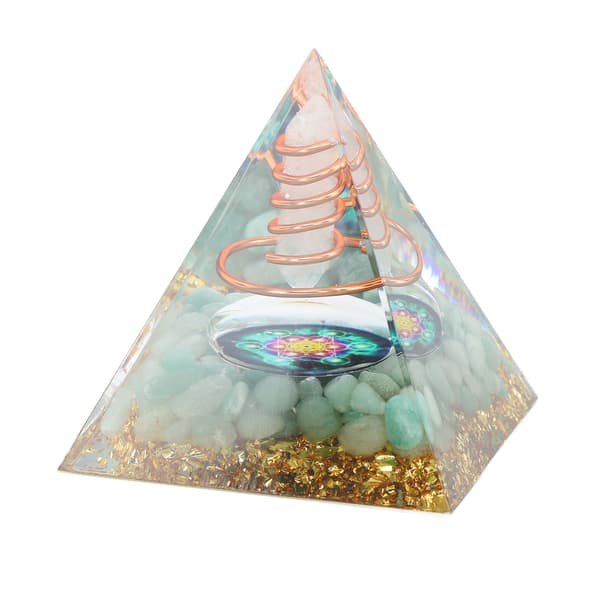 6 cm Orgonittpyramide Positiv Energi Generator Healing Krystall Meditasjon