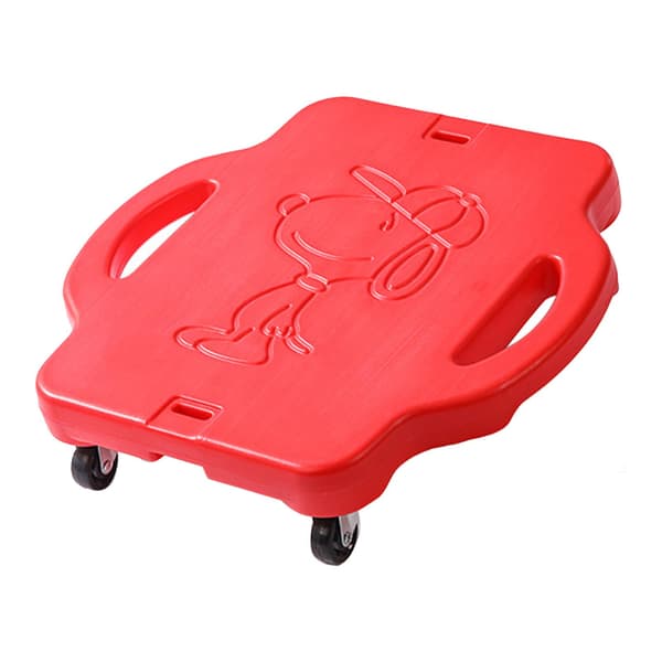 Röd Barn Plast 4-Hjulig Utomhus Balans Scooter