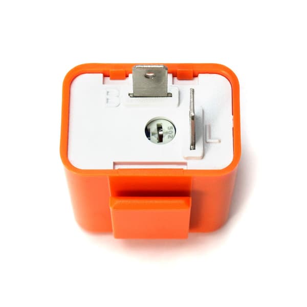 Universal 12V 2-pin flasher relay, motorcycle LED turn signal indicator flasher relay speed adjustable, 2 pcs