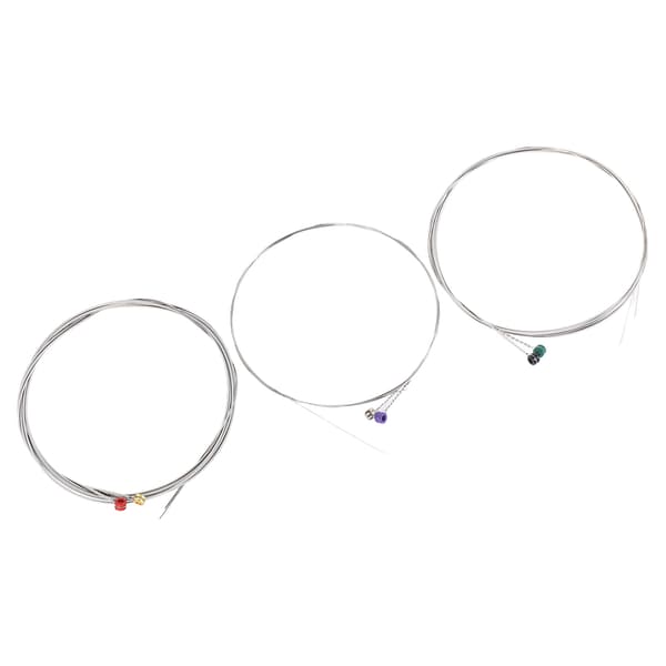 Elgitarrsträngar 6-strängars set ersättningssats nickel legering tillbehör silver