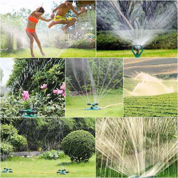 Double-arm + three-arm automatic rotary sprinkler + butterfly frame Large 3-pin sprinkler + semicircle frame sprinkler,