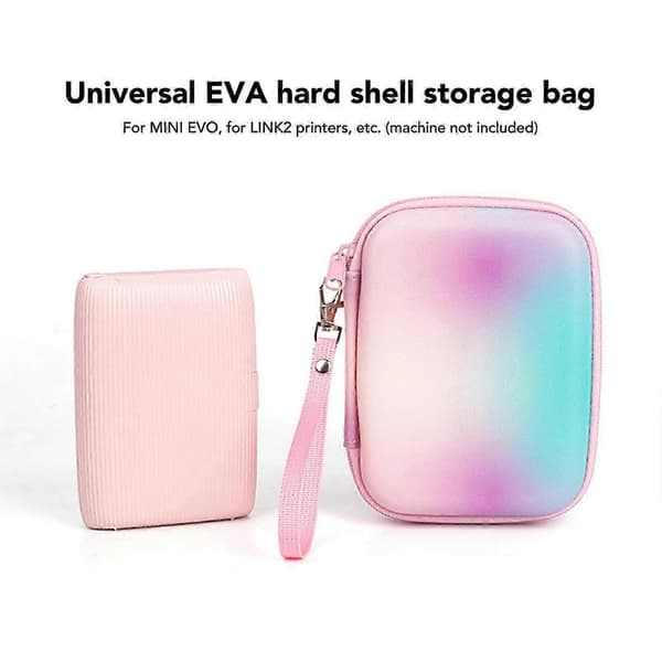 Hard EVA Carrying Case for Instant Camera, Waterproof, Compatible with Fujifilm Mini EVO, Fujifilm Link 2 Printer