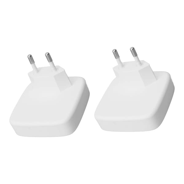 2st Mini Varmvit LED Rörelsesensor Nattlampa EU-kontakt 100‑240V för Sovrum Kök