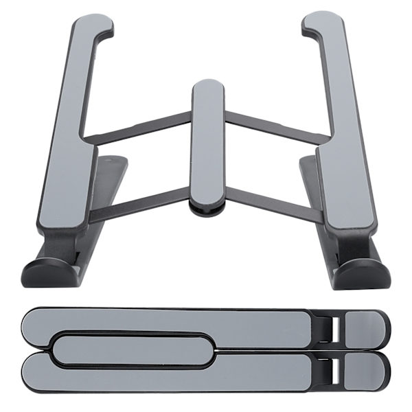 Multi Position Foldbart Notebook Stativ 11.17 Tommer Laptop Kølestøtte Base Løfteforhøjer Sort