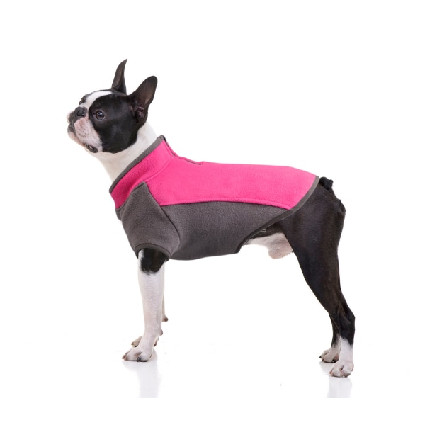 Lemmikkien vaatteet, koiranvaatteet, paksu lämpö, ​​joustava pusero (vaaleanpunainen, S),