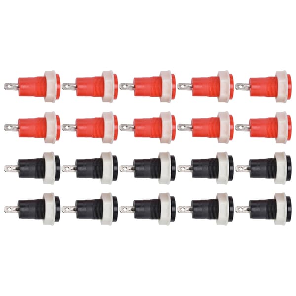 10 Par Sikkerheds Bindingsstolpe Messing Svejsning Terminal 4mm Bananstikforbindelse 1KV 32A