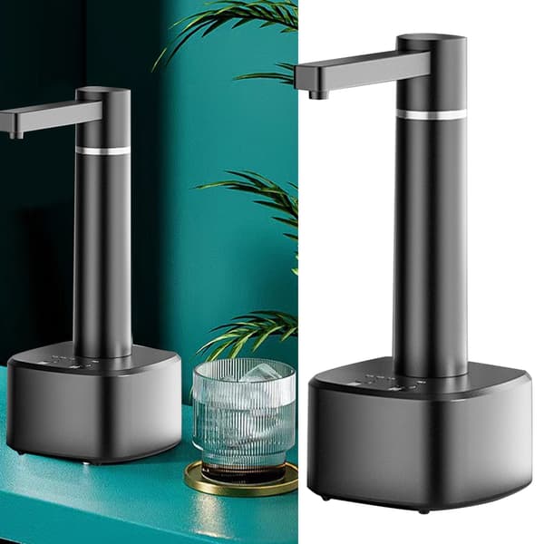 Automatisk Elektrisk Vattendispenser Pump Kompakt Lättviktig Smart Effektiv Hem Dricksvattenflaska Svart