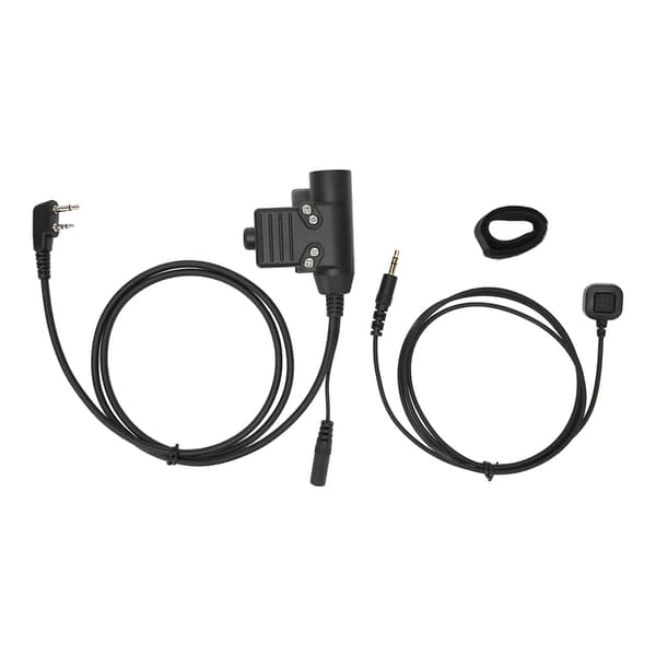 Icom V8 V80 V82 U94 PTT System Håndfri Plug and Play Adapter med Fingermikrofon