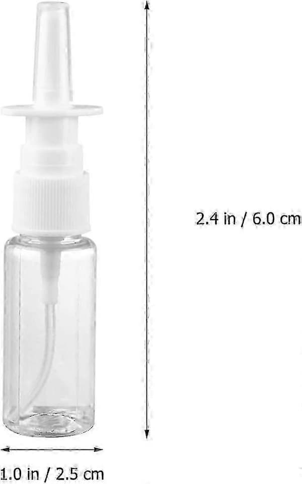 5 ml nesesprayflaske nesepumpesprøyte påfyllbar reisestørrelse (5 ml, 20 stk) 20ML