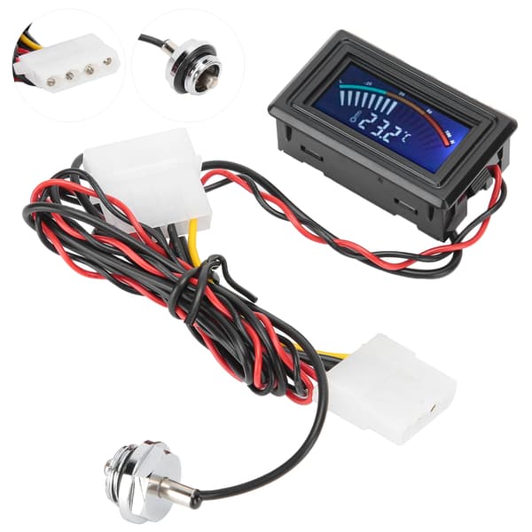 WDXS DT Digitalt Display Vandkøling Termometer Computer Temperaturmåler
