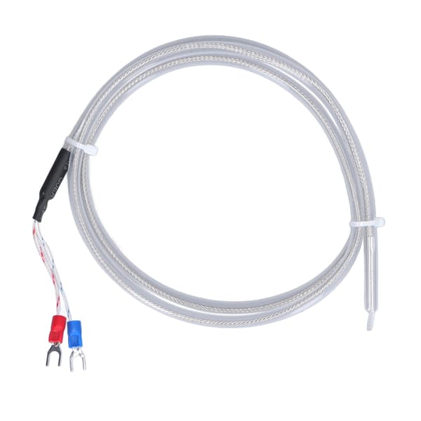 BERM K Type Termoelement Høy Nøyaktighet PT100 Temperaturtransduser Probe 0‑200℃ 1 Meter Lengde