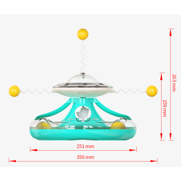 Lemmikkituotteet, sähköinen laserluotausrumpu, Food Ball -levysoitin, kissanlelu (Lake Blue -levysoitin)