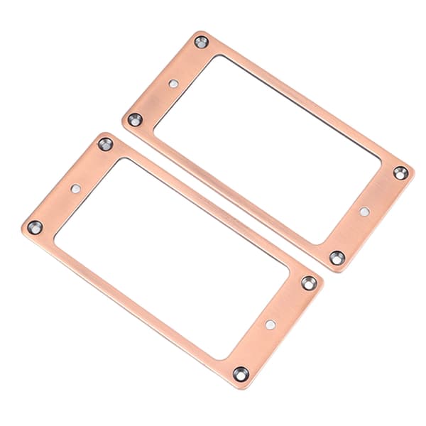 2 st elgitarr pickup ram zinklegering Humbucker pickup monteringsring set 2 x 2 mm lila brons