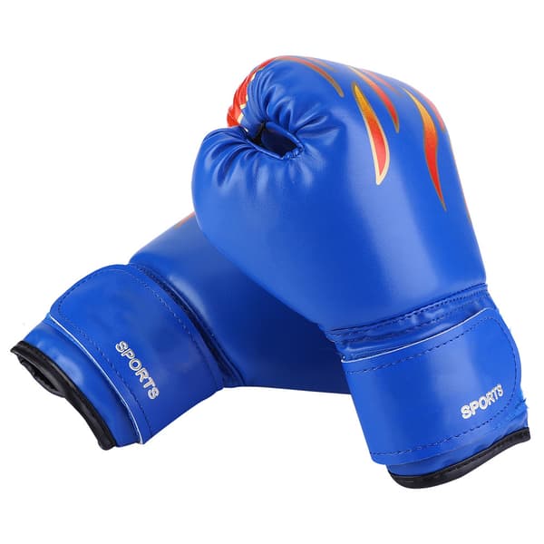 Barn Boxning Fighting Muay Thai Sparring Stansning Kickboxning Brottning Sandsäck Handskar Blå