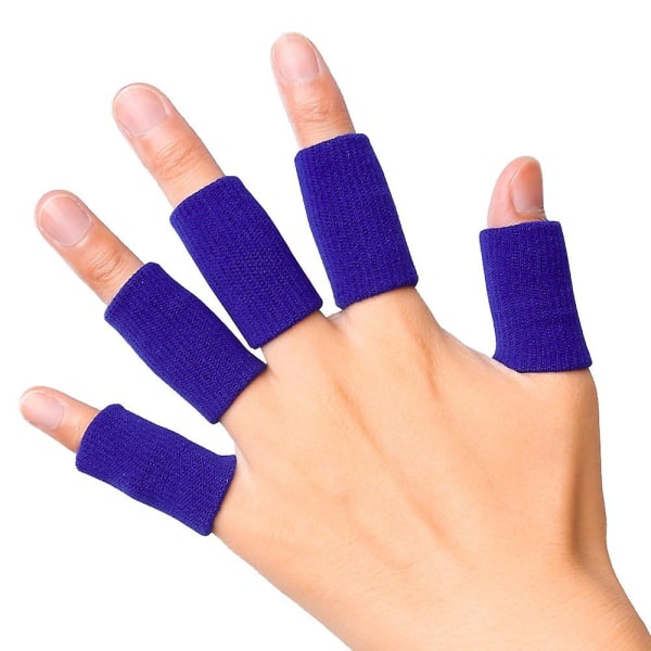 Fingerstøtte til voksne Skinnedæksel Blød komfortpude Tryk Sikkerhed Elastik Åndbar Blue