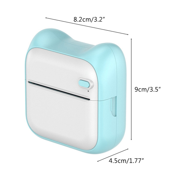 Bærbar Mini Trådløs Bluetooth Termisk Printer Kompatibel med Android iOS Lomme Label Maker