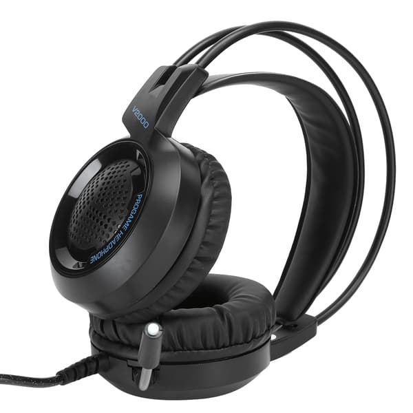 Peliheadset V2000 7.1 virtuaalinen tilaääni USB melua vaimentavalla mikrofonilla