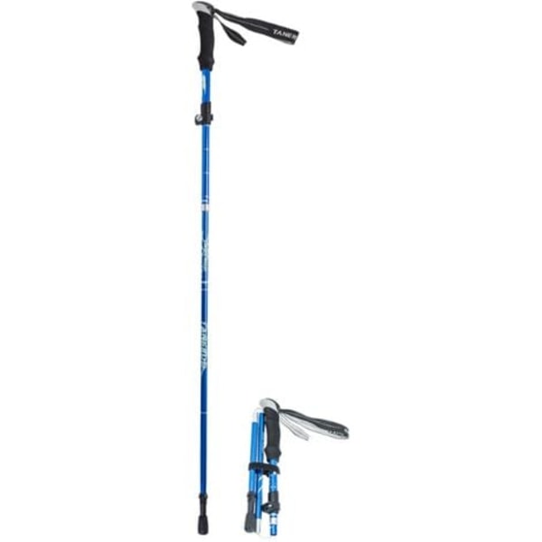 Bergsklättringsstav Aluminiumlegering Vikbar Ultralätt Ultrakort Teleskopisk Utomhus Hand Trekking Walking Stick 5 Sect