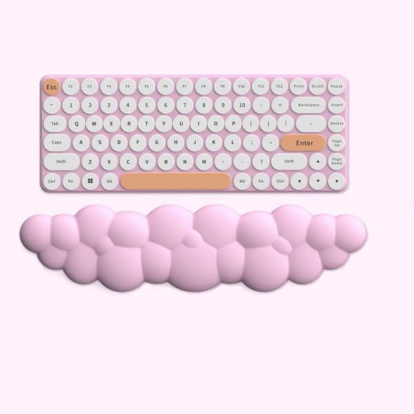Cloud Musemåtte Håndledsstøtte Sød Pink Memory Foam Blød Træthedsaflastning Forebyg Deformation Tastatur Håndledsstøtte