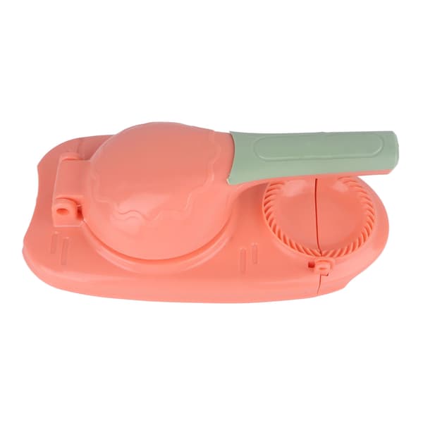 2-i-1 Dumpling Maker Press Sikker Plast Effektiv Manuell Form Hud Rosa