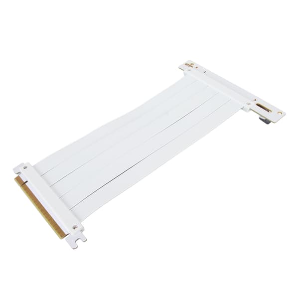 PCIe 4.0 X16 Riser-kabel Höghastighets Flexibel GPU-förlängare 90 Grader för RTX 4090 Vit 30cm 11.8in