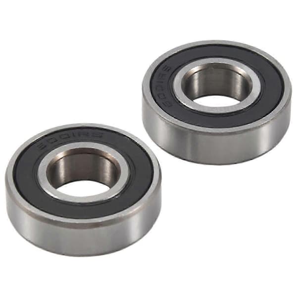 2 stycken kullager 6001Rs 28mm X 12mm X 8mm Scooter-Bra silver black