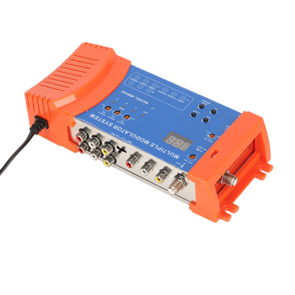 Multi Channel PAL NTSC Modulator System til TV Boks AV Kilde 100-240V EU Stik