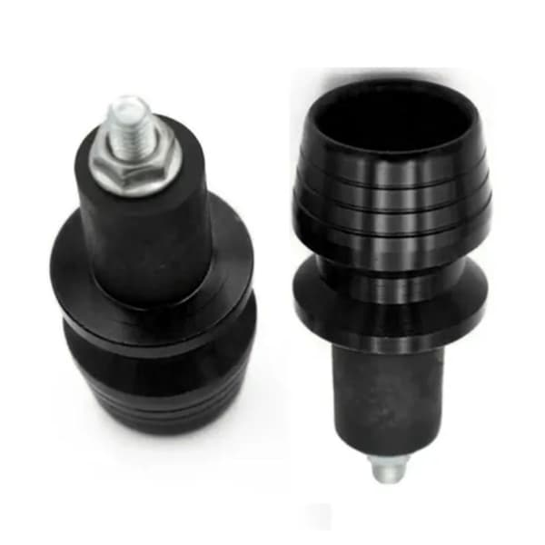 Motorcykel Styr Endepropper Aluminium Legering Greb Tilbehør Sort 1 Par