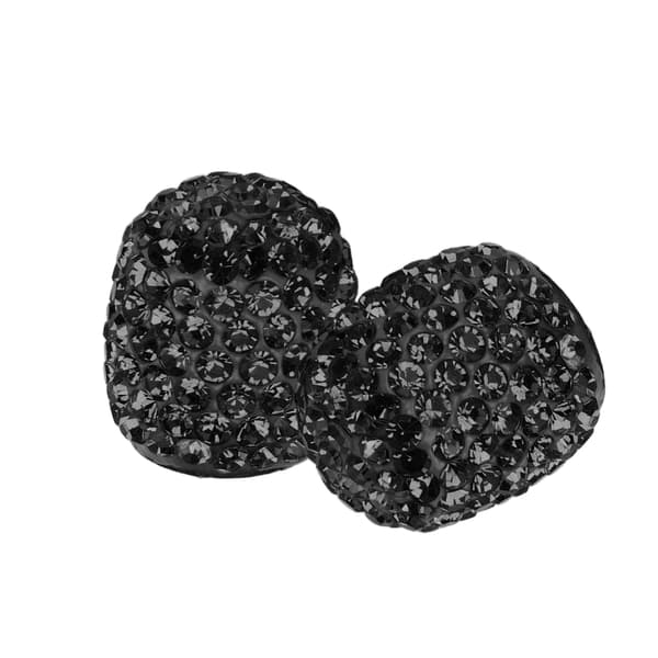 8 stk. Bil Dækventil Hætte Håndlavet Glitrende Rhinestone Universal Modifikation Sort