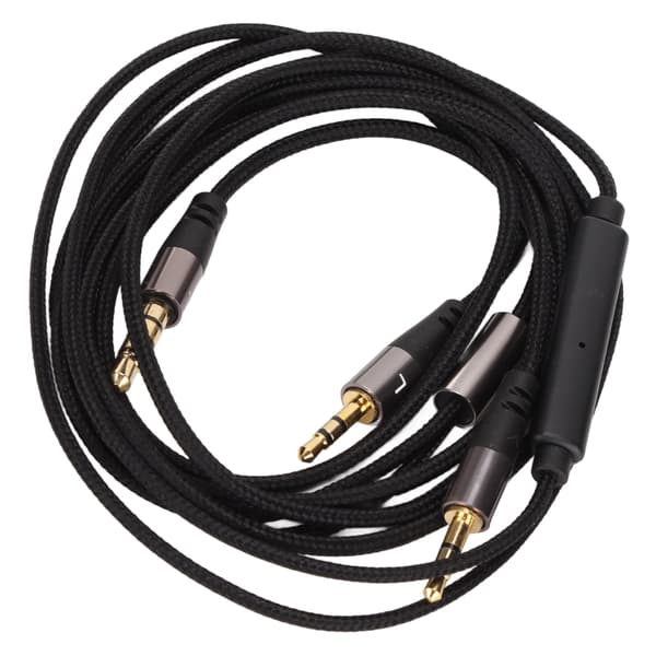OFC Udskiftningshovedtelefonkabel 3,5 mm til Dobbelt 2,5 mm til Master Tracks HD V8 V10 V12 X3