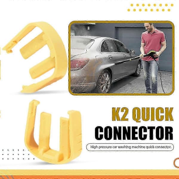 C Clips Connection Replacement, Yellow Plastic Washer Trigger Clip, Compatible with Karcher K2 K3 K7, Replaces 5.037-333.0 K5037333