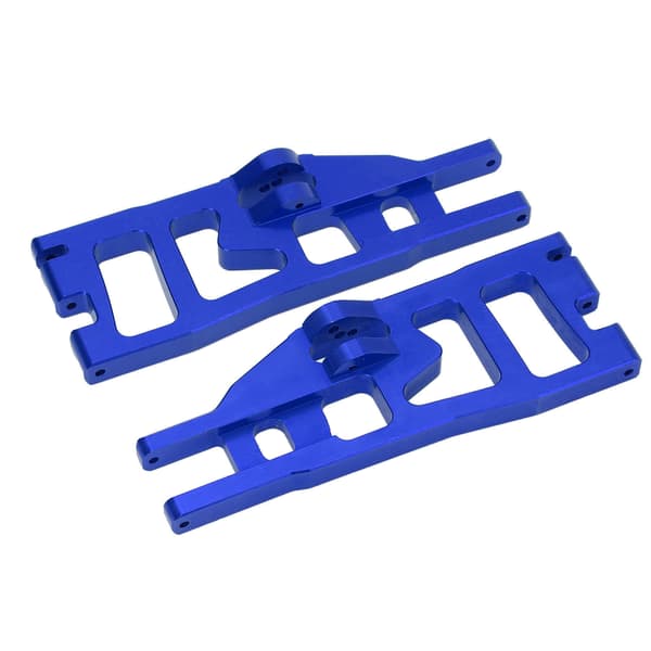 2 stk. RC Front Nedre Bærearm Aluminium Legering CNC Maskinering Lett Vekt 1/6 RC Lastebil Mørk Blå
