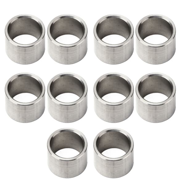 10 stk. 15 mm OD 12 mm ID Rustfrit Stål Skive Spacer Hardware Tilbehørssæt