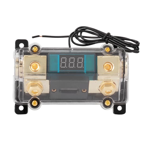 Bil Ljud Ström Säkringshållare Stereo Distributionsblock Box Digital Display 150A