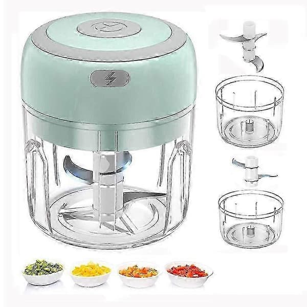 Elektrisk Mini Madhakker Genopladelig Lille Foodprocessor Omrører B