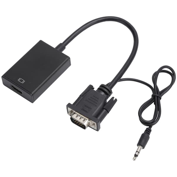 Analog til Digital Signal Konverter Audio Strømforsyning HD Kabel Adapter E305 Sort