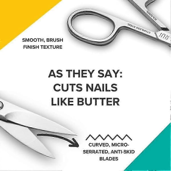 2025 Seneste Model Pro Præcisions Neglesaks | Rustfrit Stål Manicure