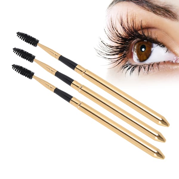 3 st återanvändbara Eascara Applicator Wand Bärbar Ögonbrynsborste Set