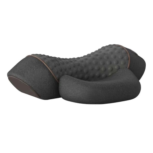 Cervical Memory-Foam Nakkepude Massage Varme Træk til Sovende Langsom Rebound Memory Pude Ergonomisk Støtte Per Gray Ordinary
