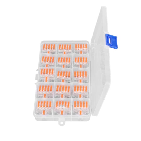 15 STK. Ledningslederforbinder Hurtig Splejsning Kompakte Splitterterminaler DF‑15 Transparent