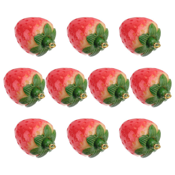 10 stk Miniature Frugtdekorationer Dingle Frugt Charms