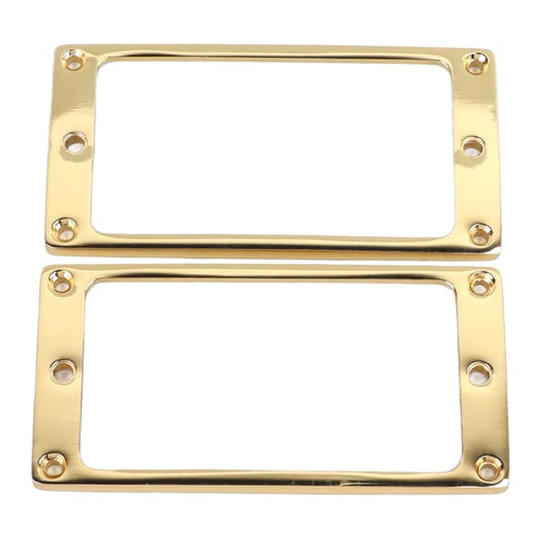 2 st elgitarr pickup ram zinklegering platt Humbucker pickup monteringsringskydd 4x4mm guld