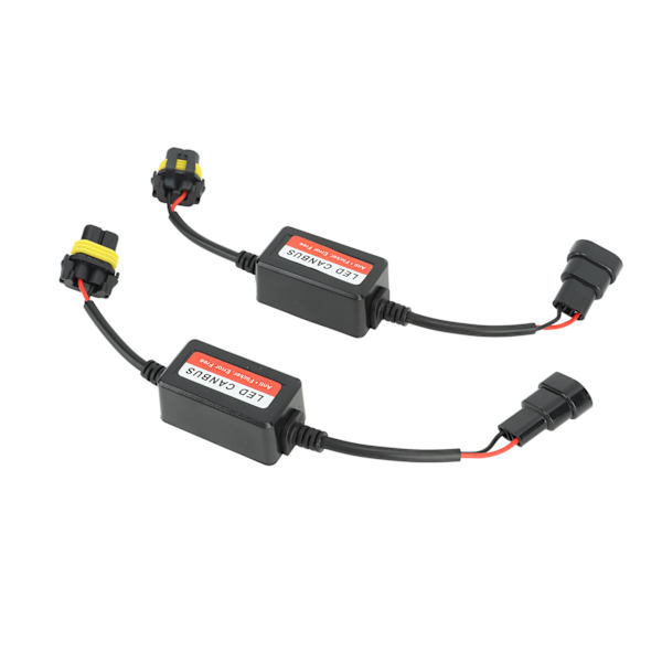 2 stk. Hodelyktdekoder 12V 4A Feilkodekanseller for 9005 9006 9012 LED-hodelykt tåkelys