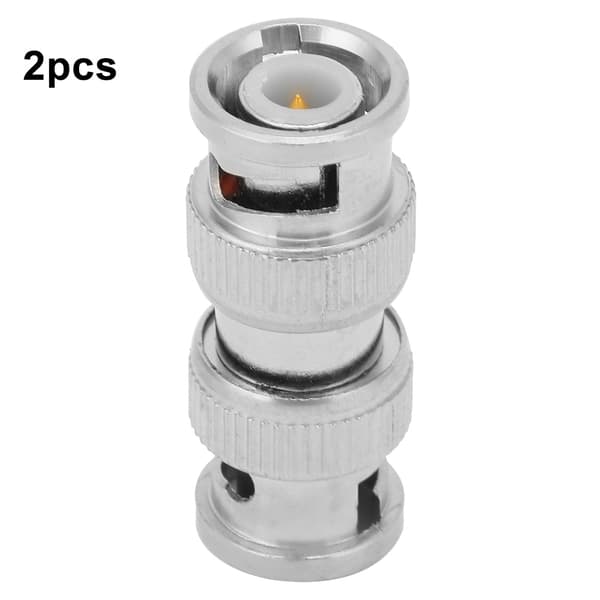 2 st BNC Hane till Hane Koaxial RF Adapter CCTV Säkerhetskamera Kontakt