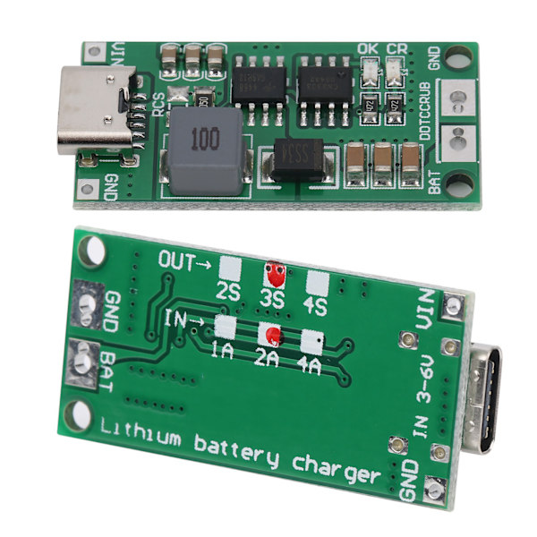 3S 2A Li-ion Batterioplader Modul DDTCCRUB Step Up Boost Board