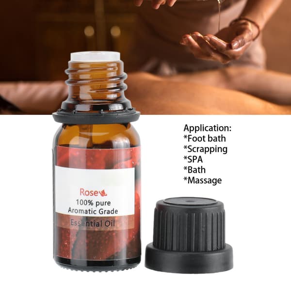 Rose Aromaterapi Eterisk Olje - Stresslindring og Kroppspleie - 10ml