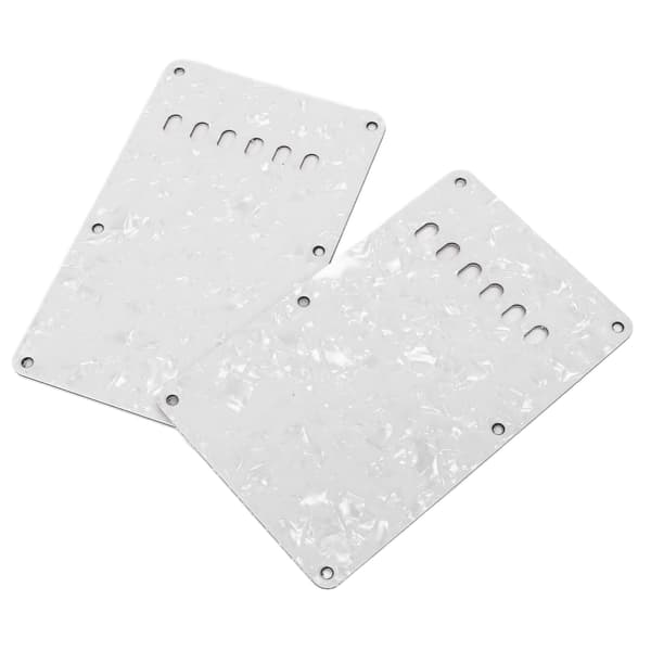 2 st elgitarr bakplåtar med 6 hål PVC-plast gitarrskydd bakplatta ersättning vit