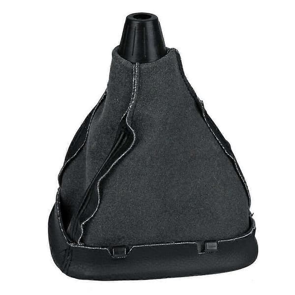 6-trins gearknop PU & manchet sort til C-klasse W203 2000-06