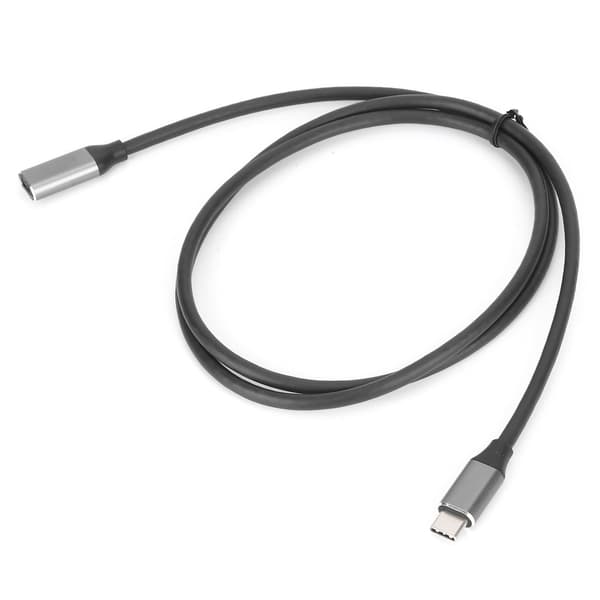 4K HD USB 3.1 PD USB C Förlängningskabel Hane till Hona Typ C Förlängningssladd 3A 60W 1m