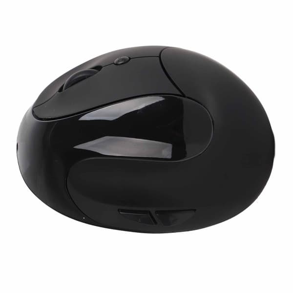 Trådløs Optisk Vertikal Ergonomisk Mus 3. Generation Højrehånds Greb Gaming Kontor Computermus Sort